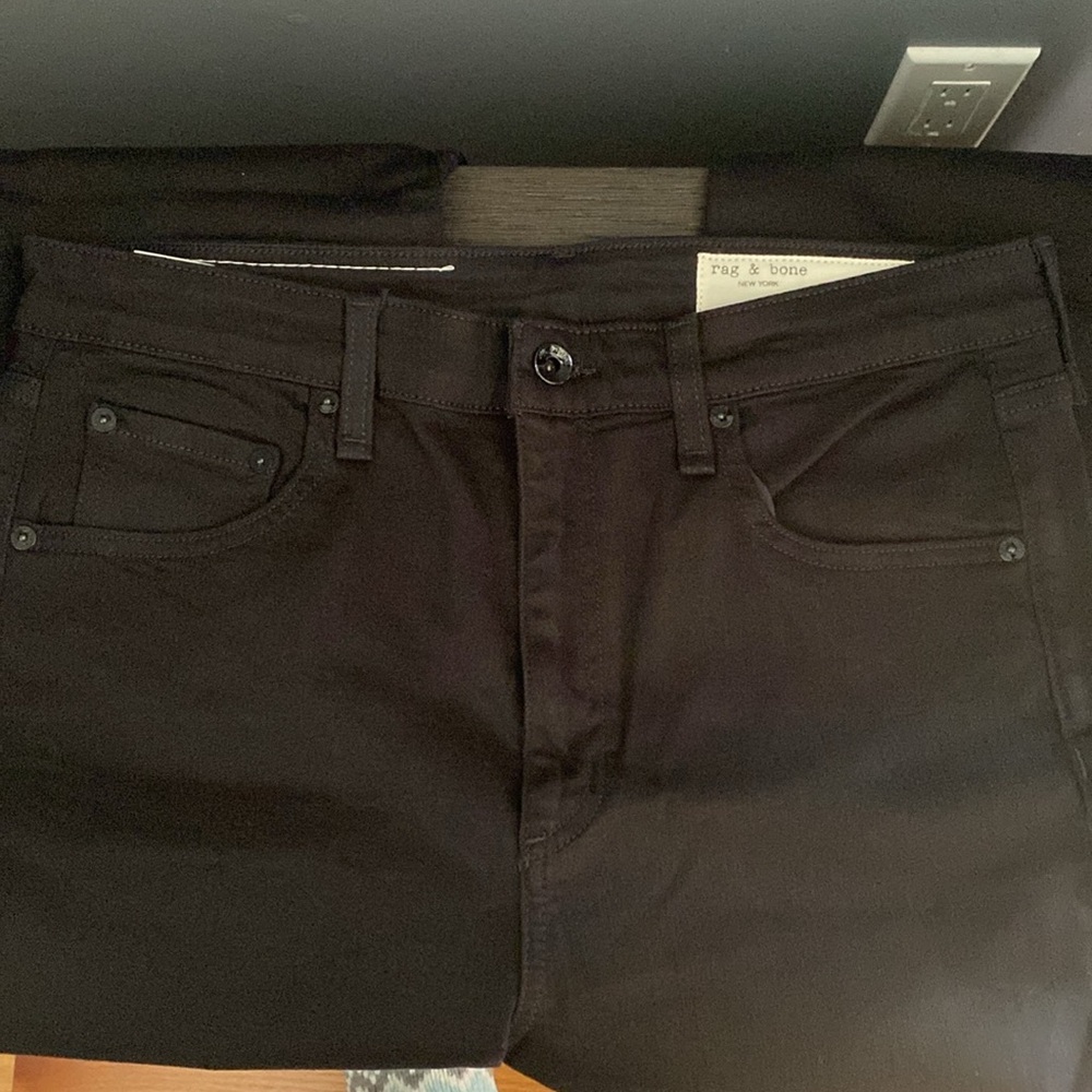NWT Rag and Bone Black High Rise Ankle Flare  Jeans lowest price no offers - Picture 6 of 14